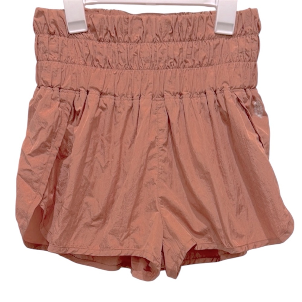 Free People FP Movement Women's Medium The Way Home Shorts Rust Copper Orange